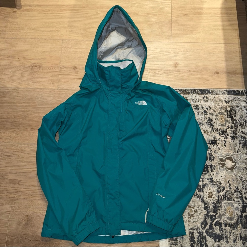 The North Face Gray and Teal Jacket